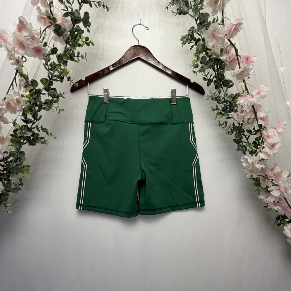 Savage X Fenty Sport Bike Shorts Green Size Medium